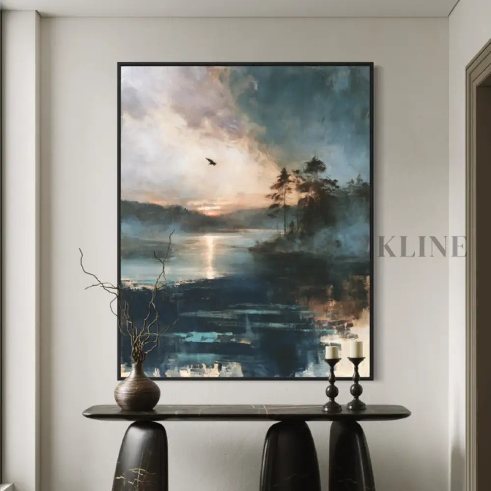When the Forest Sleeps - Hand Painting Sunset Paintings