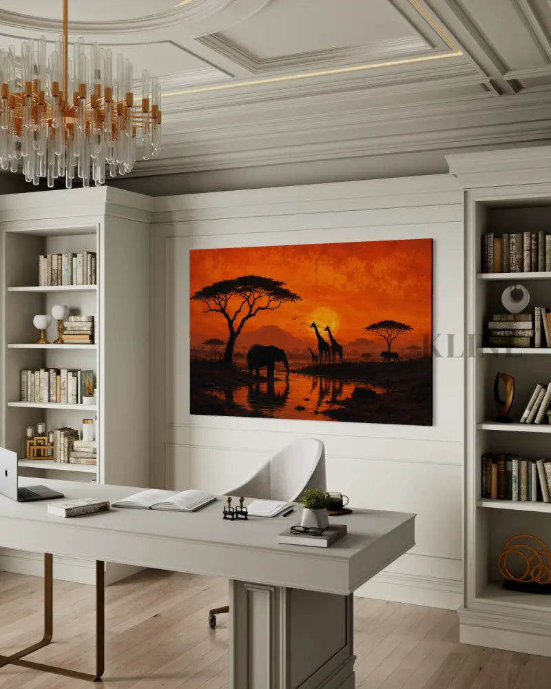 When the Savannah Turns Gold - Hand Painting