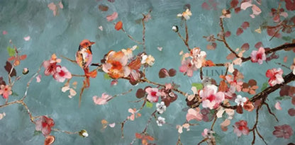 Where Birds Dance and Behold - Hand Painting