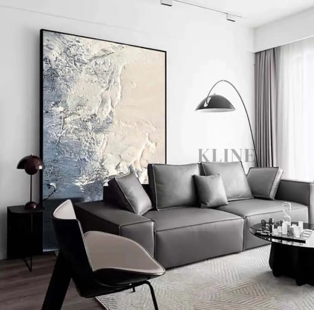 Where Ocean Meets Sand - Hand Painting Ocean Coastal Wall Art