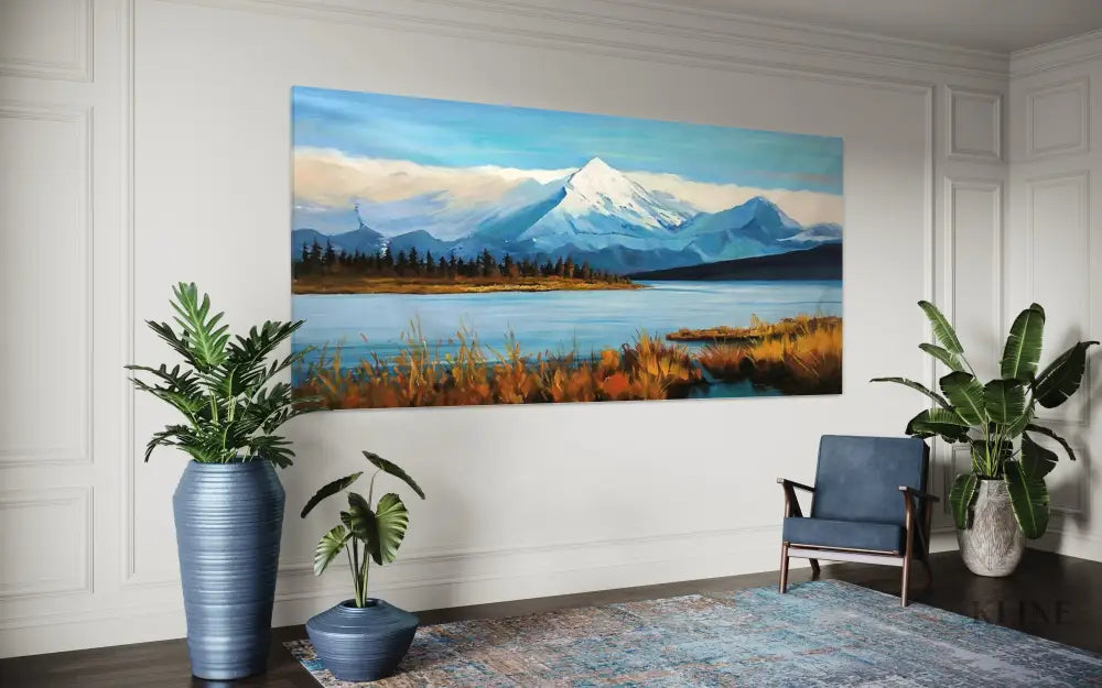 Where Sky Meets Stillness - Hand Painting 