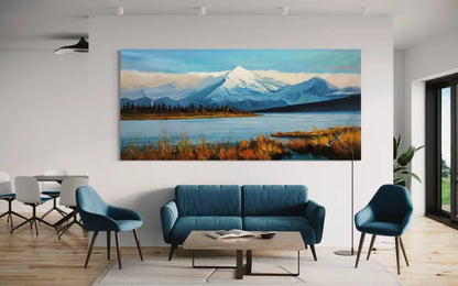 Where Sky Meets Stillness - Hand Painting