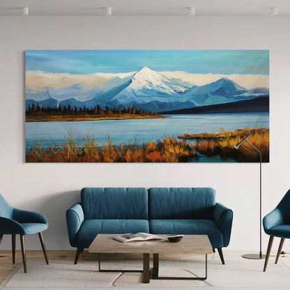 Where Sky Meets Stillness - Hand Painting