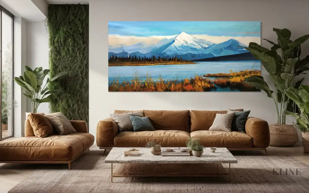 Where Sky Meets Stillness - Hand Painting