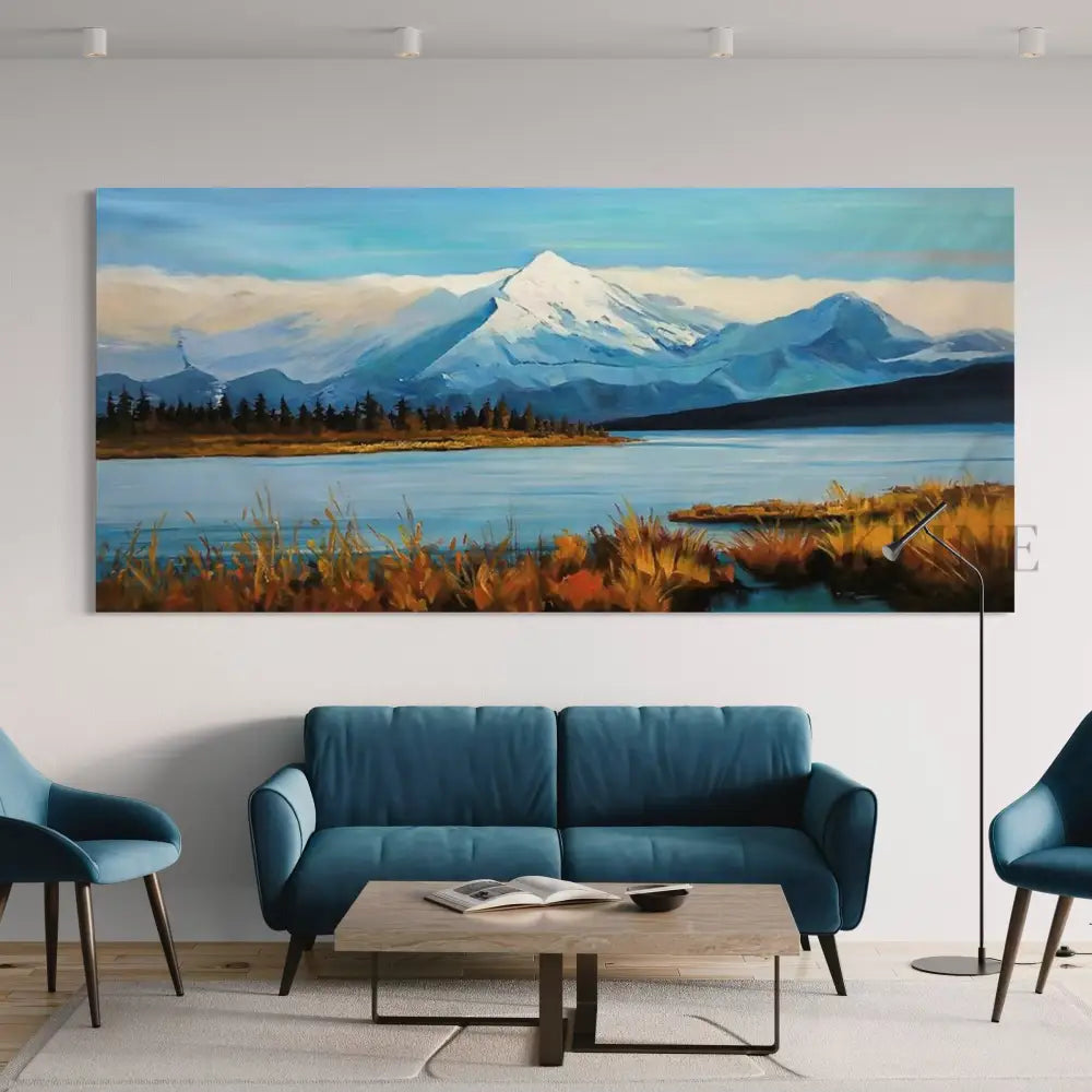 Where Sky Meets Stillness - Hand Painting 