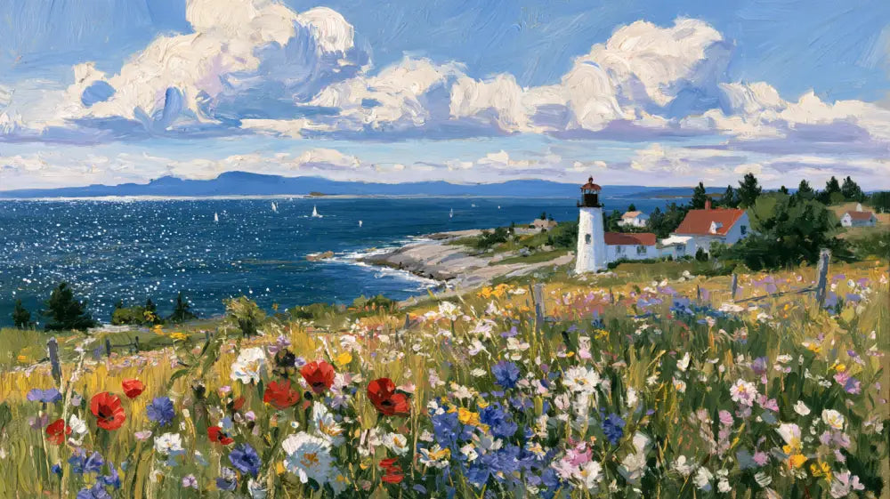 Where Summer Meets the Sea - Hand Painting