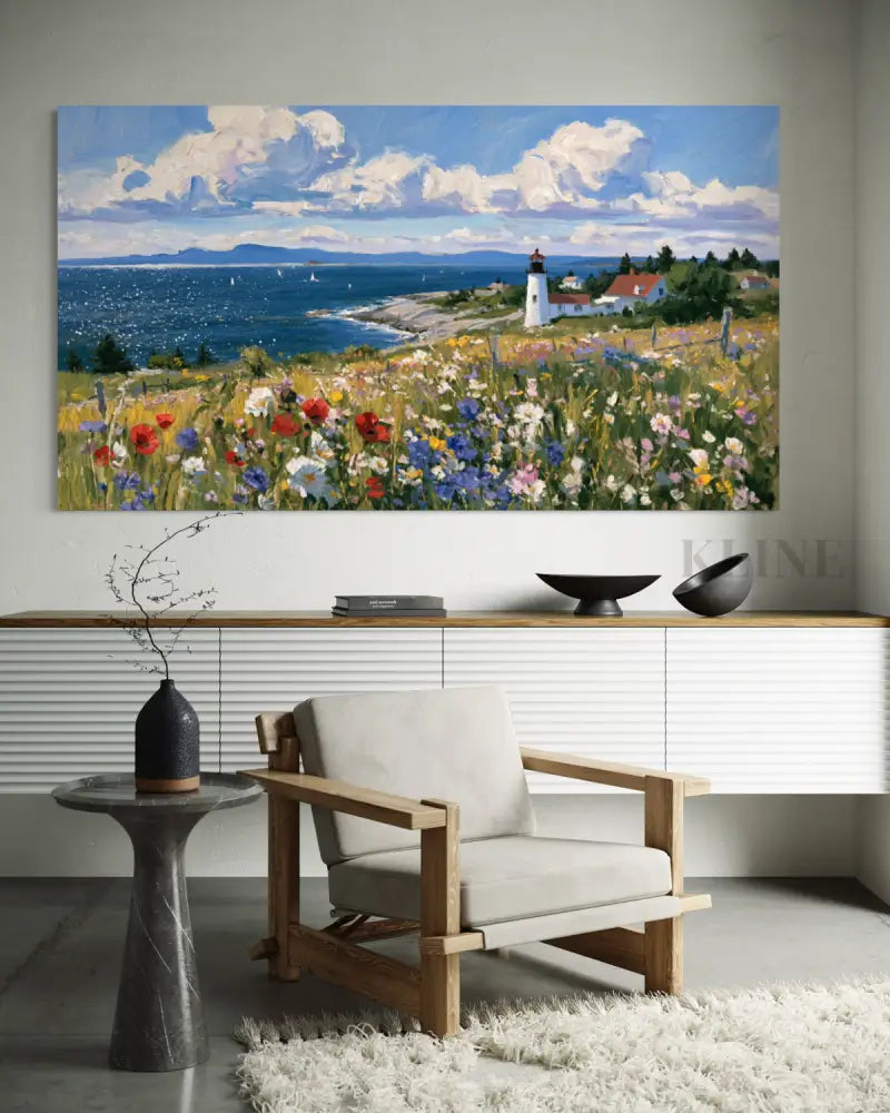 Where Summer Meets the Sea - Hand Painting Arte della parete per salotto
