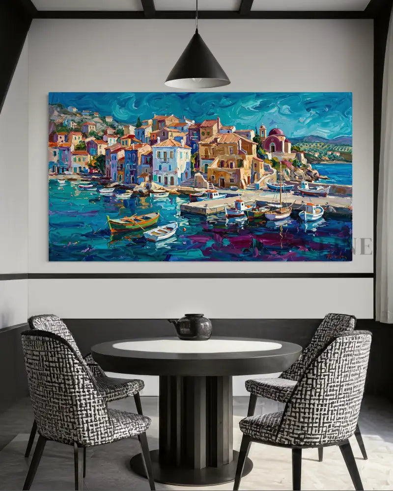 Where the Boats Rest 1 - Hand Painting