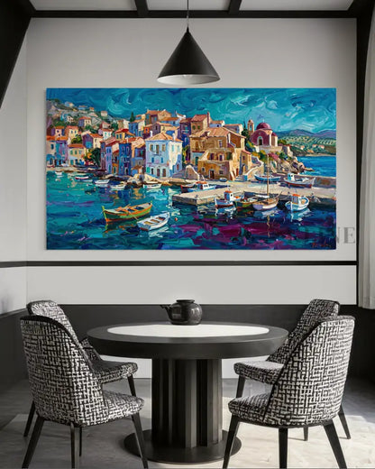 Where the Boats Rest 1 - Hand Painting