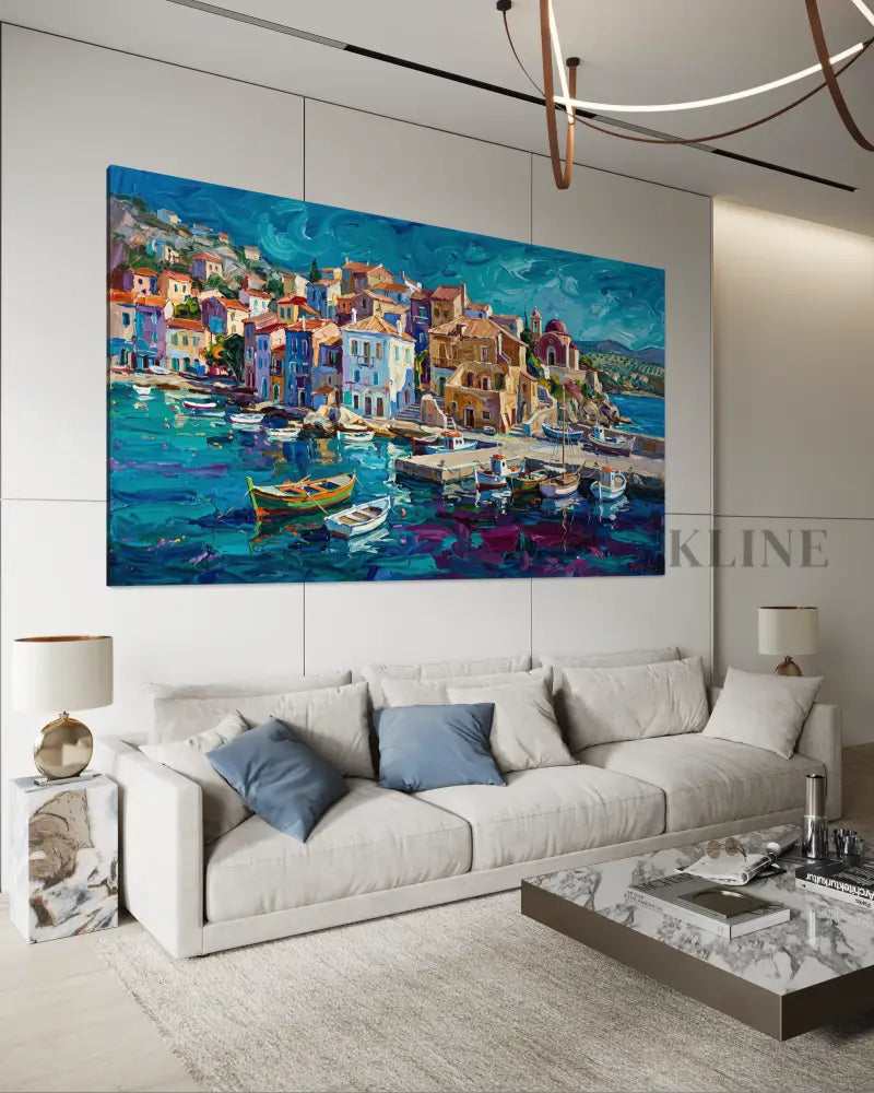 Where the Boats Rest 1 - Hand Painting