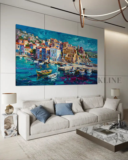 Where the Boats Rest 1 - Hand Painting