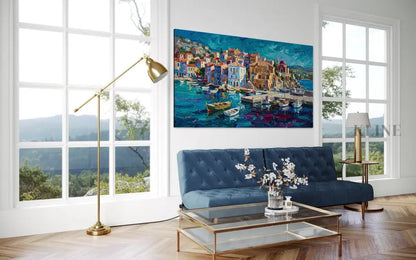 Where the Boats Rest 1 - Hand Painting