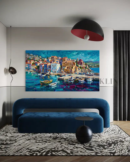 Where the Boats Rest 1 - Hand Painting