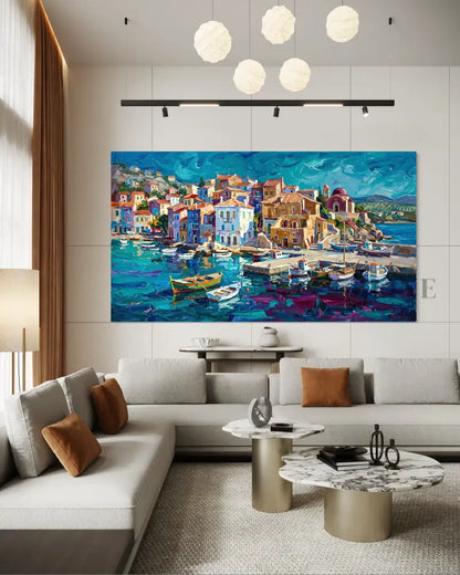 Where the Boats Rest 1 - Hand Painting