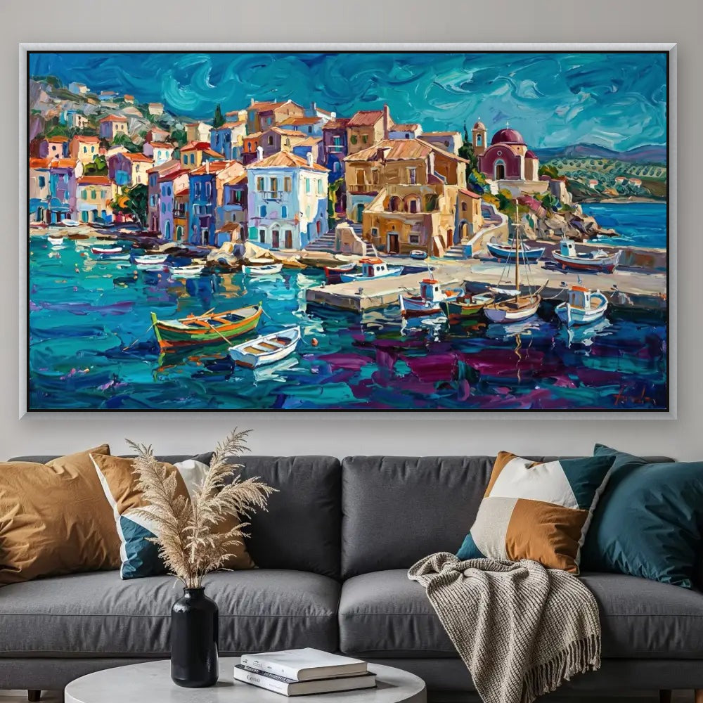 Where the Boats Rest 1 - Hand Painting