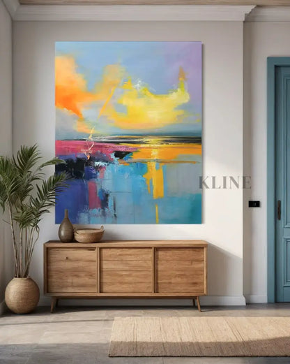 Where the Sky Melts - Hand Painting