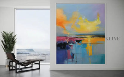 Where the Sky Melts - Hand Painting