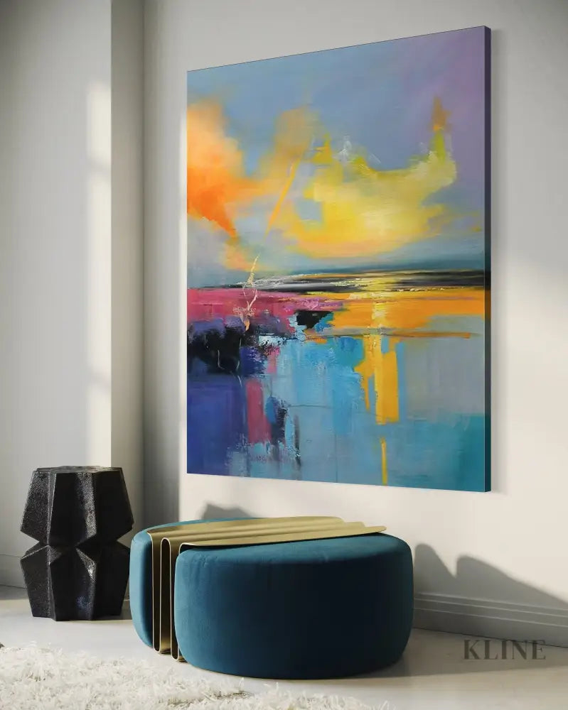 Where the Sky Melts - Hand Painting