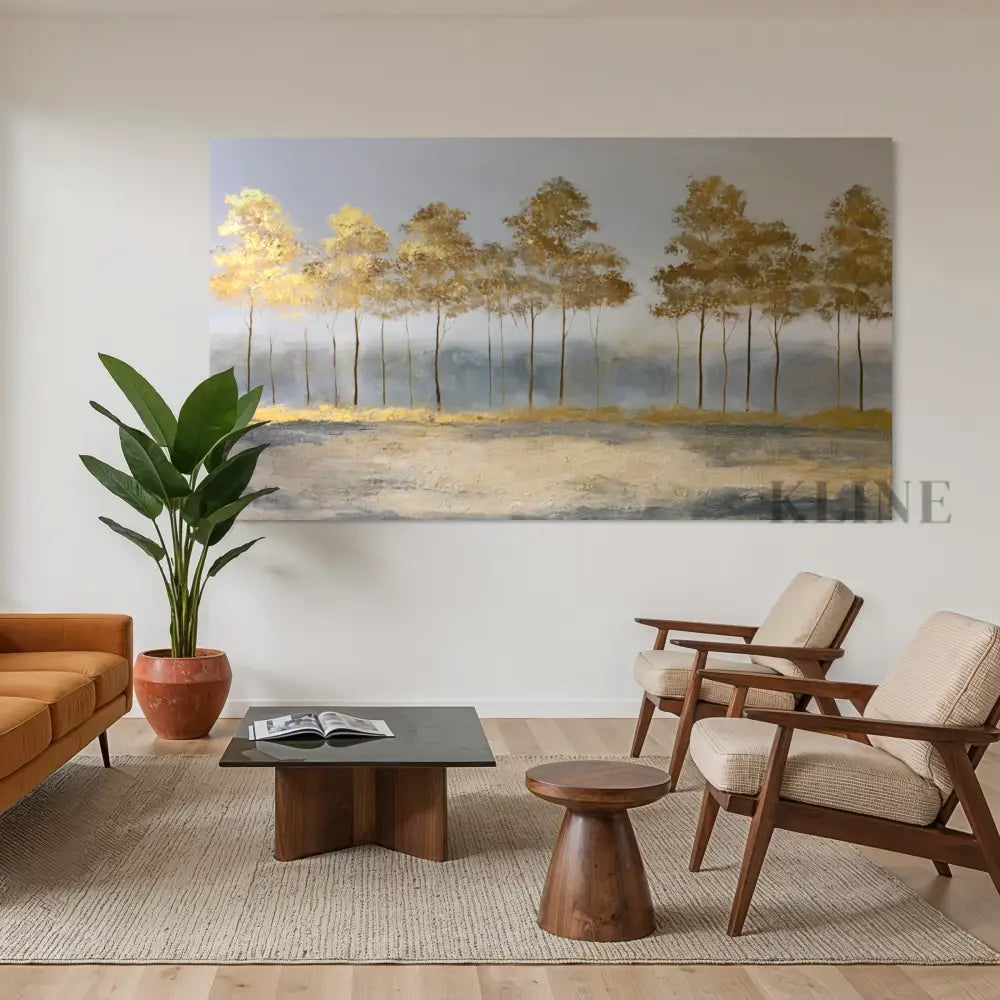 Where the Sun Sleeps in the Woods - Hand Painting