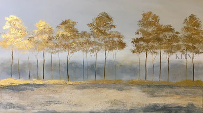 Where the Sun Sleeps in the Woods - Hand Painting