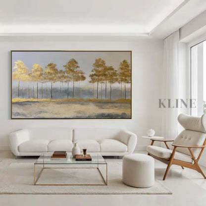 Where the Sun Sleeps in the Woods - Hand Painting