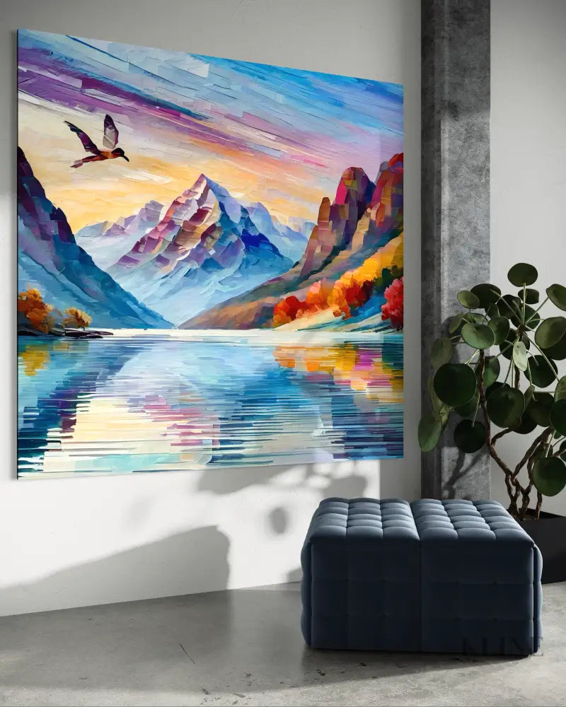 Whispers Across the Lake - Hand Painting 