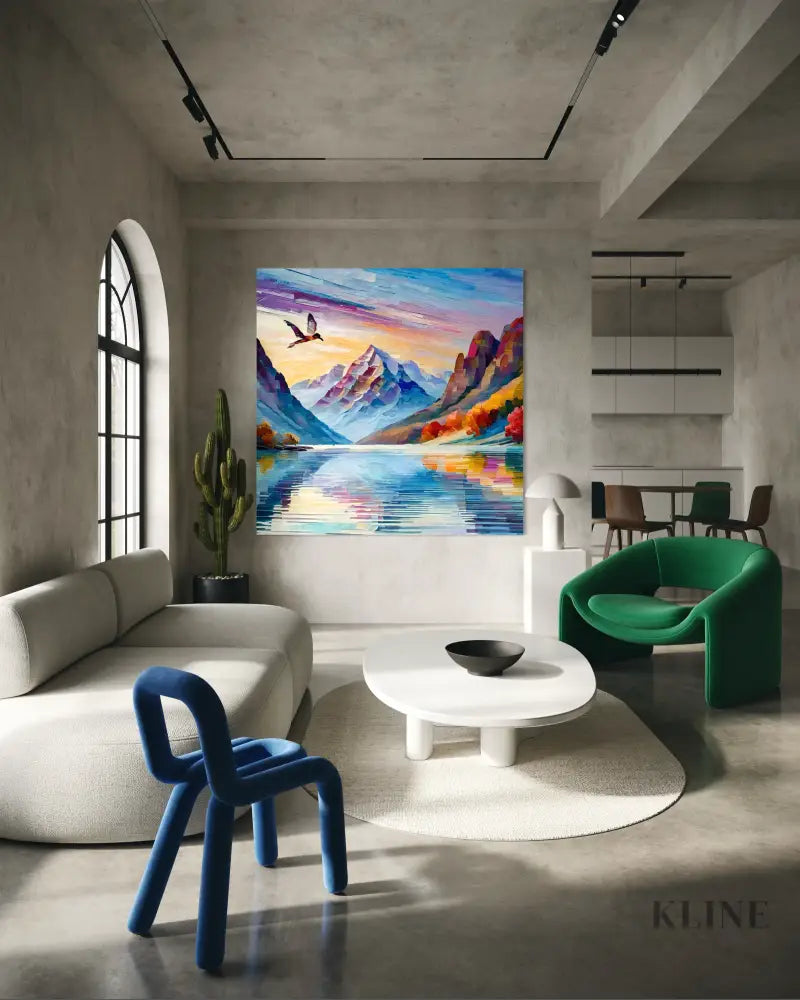 Whispers Across the Lake - Hand Painting