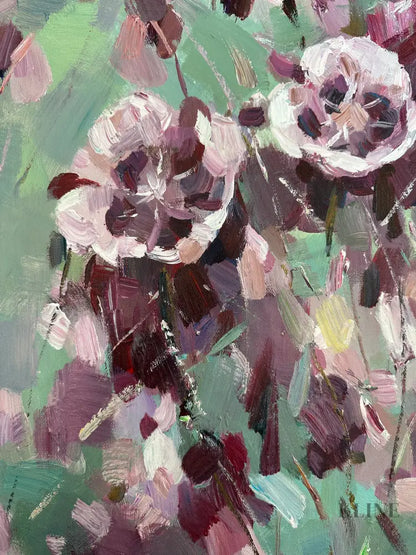 Whispers in Purple - Hand Painting