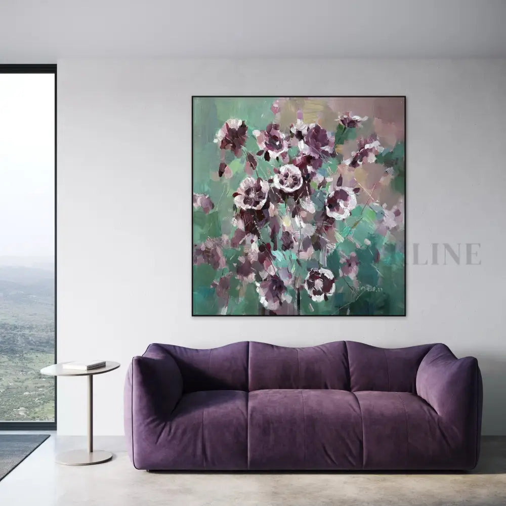 Whispers in Purple - Hand Painting