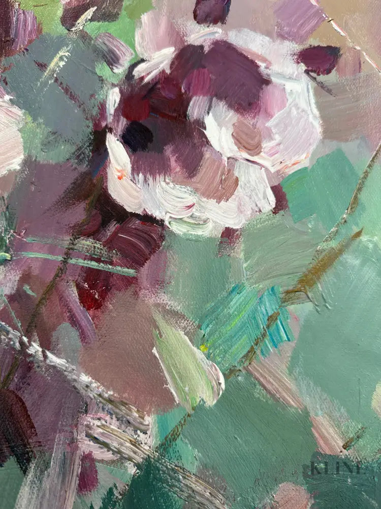 Whispers in Purple - Hand Painting 