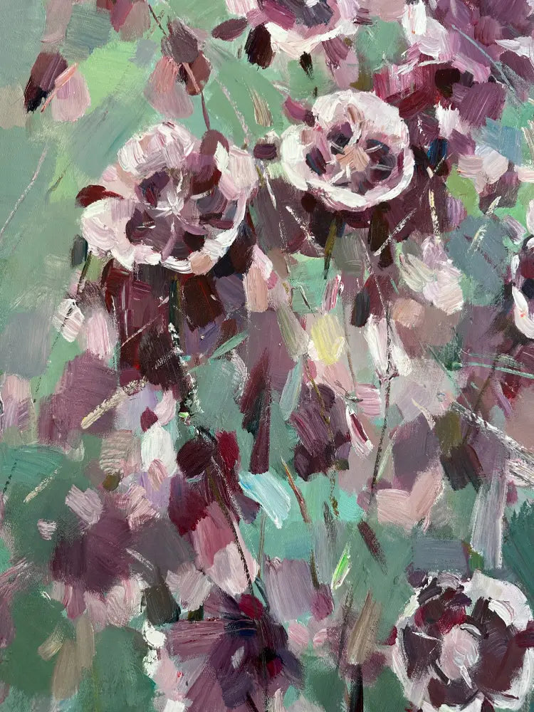 Whispers in Purple - Hand Painting