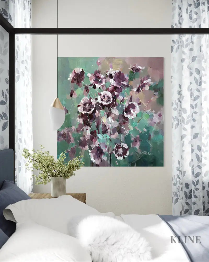 Whispers in Purple - Hand Painting 