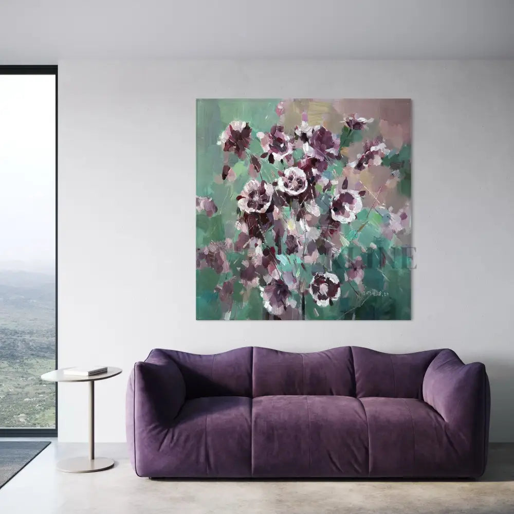 Whispers in Purple - Hand Painting