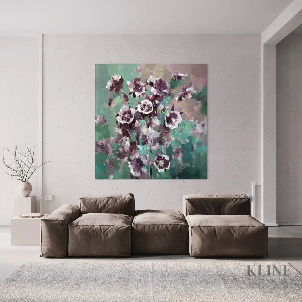 Whispers in Purple - Hand Painting 