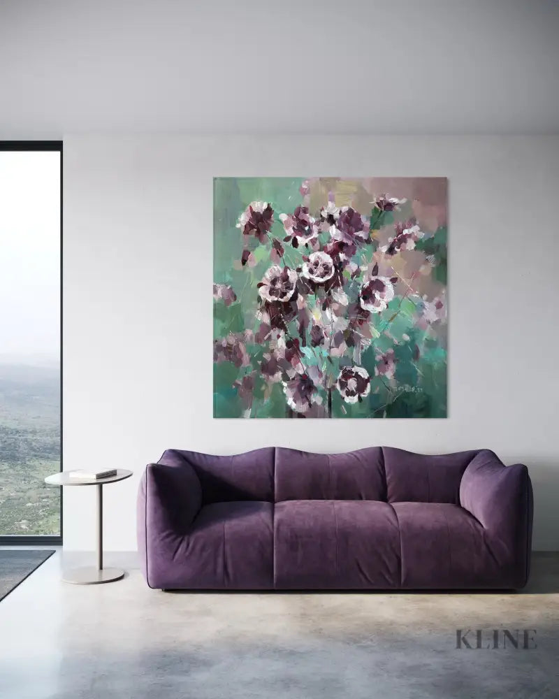 Whispers in Purple - Hand Painting 