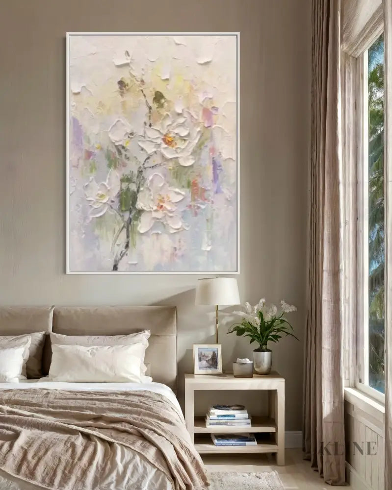 Whispers of Bloom - Hand Painting 
