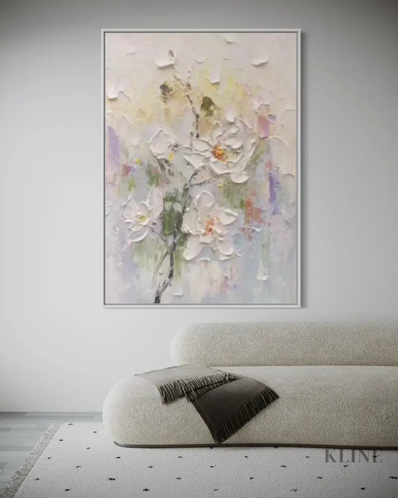 Whispers of Bloom - Hand Painting 