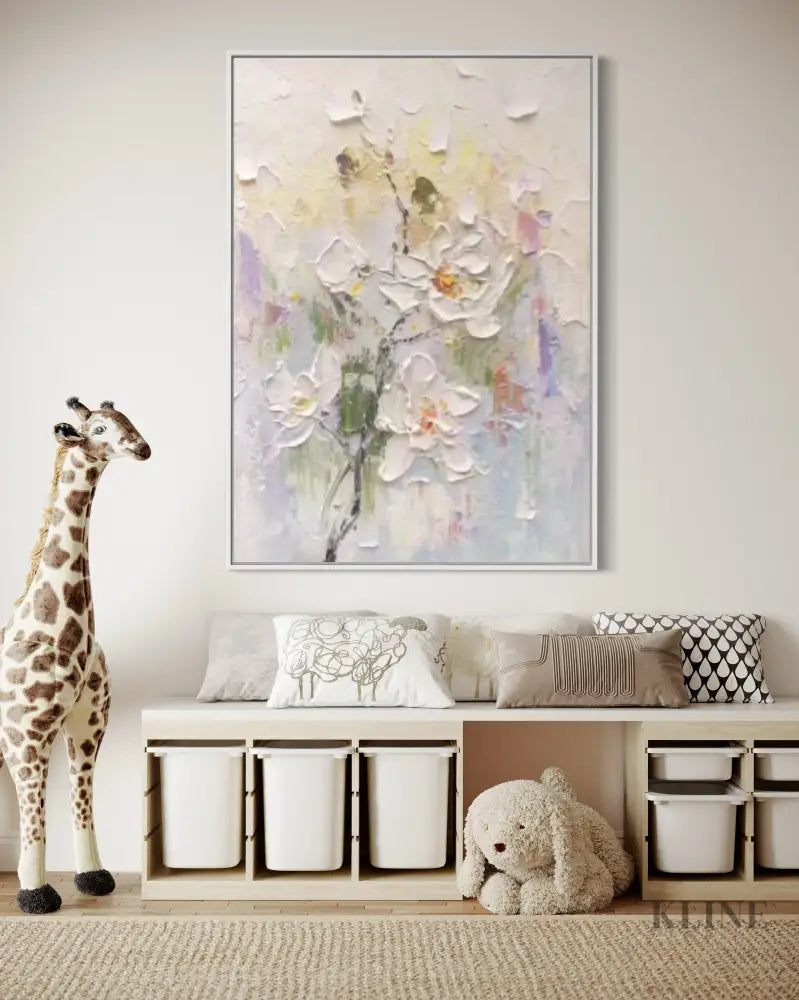 Whispers of Bloom - Hand Painting 