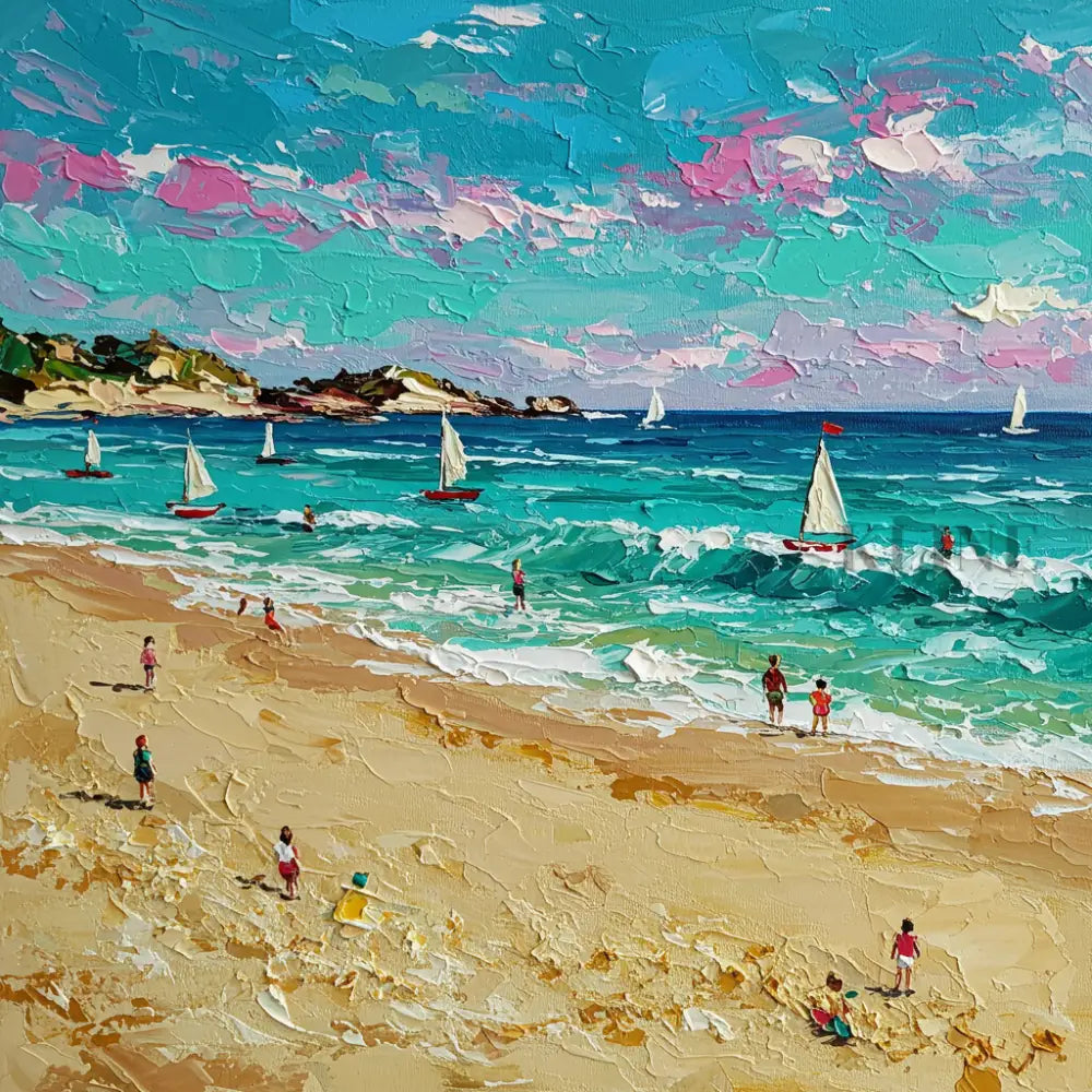 Whispers of the Ocean - Hand Painting 