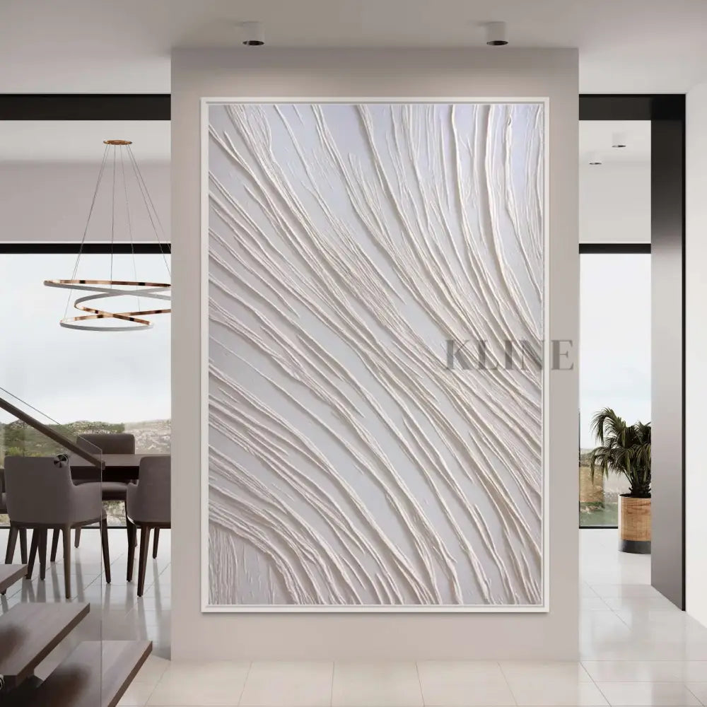 White Adventure - Hand Painting Originalgemälde zum Verkauf