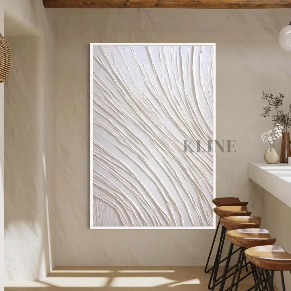 White Adventure - Hand Painting Originalgemälde zum Verkauf
