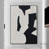 White and Black Wall Art - Hand Painting