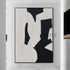 White and Black Wall Art - Hand Painting