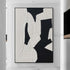White and Black Wall Art - Hand Painting