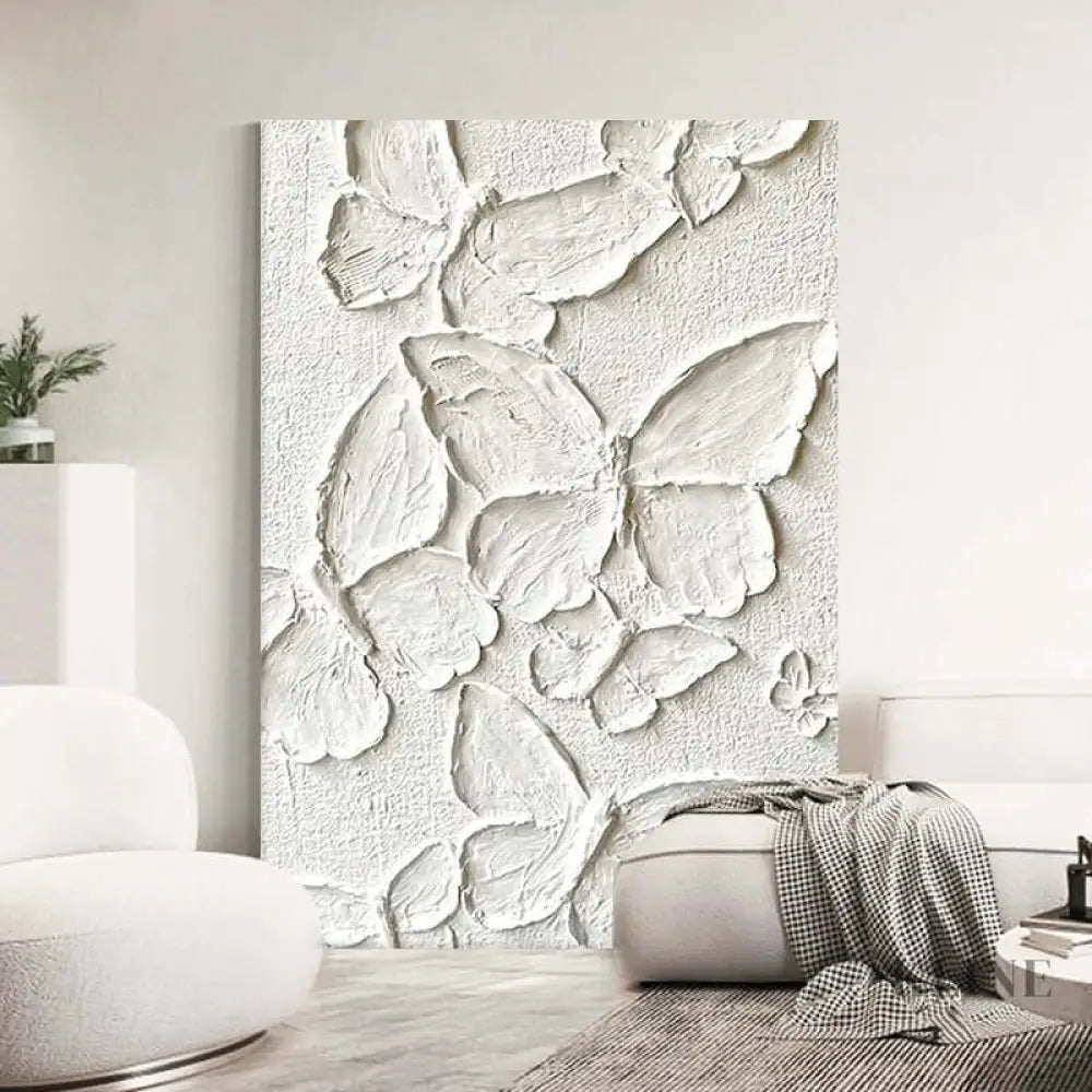White Butterfly - Hand Painting