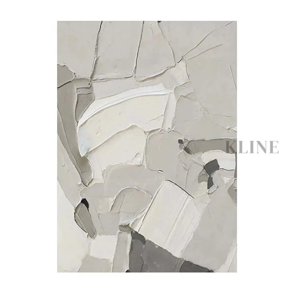 White Grey Minimalism Texture - Hand Painting