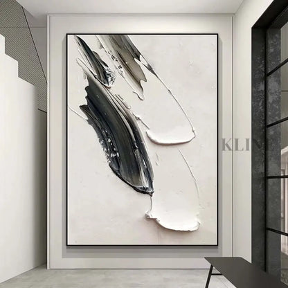White Minimalism Texture - Hand Painting