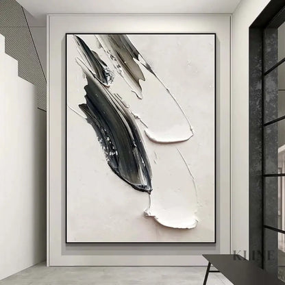 White Minimalism Texture - Hand Painting