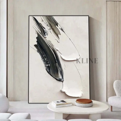 White Minimalism Texture - Hand Painting