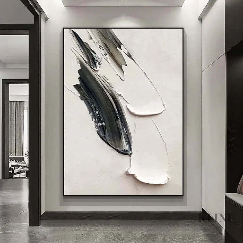 White Minimalism Texture - Hand Painting 